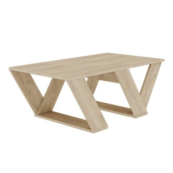 Τραπέζι σαλονιού Pipra House Genius σε χρώμα φυσικό 110x60x40