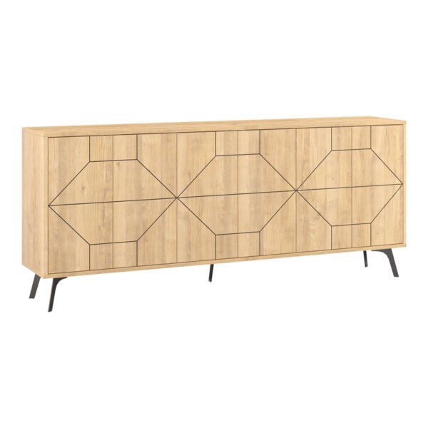 Μπουφές Dune House Genius σε φυσική απόχρωση 181x35x77.4εκ