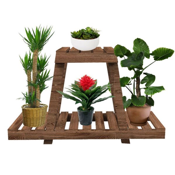 Ραφιέρα-σταντ φυτών Tisa House Genius ξύλο καφέ 75x25x49εκ