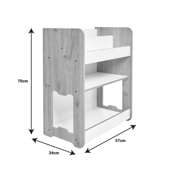 Ραφιέρα Seagull House Genius λευκό mdf 57x34x70εκ - Image 6
