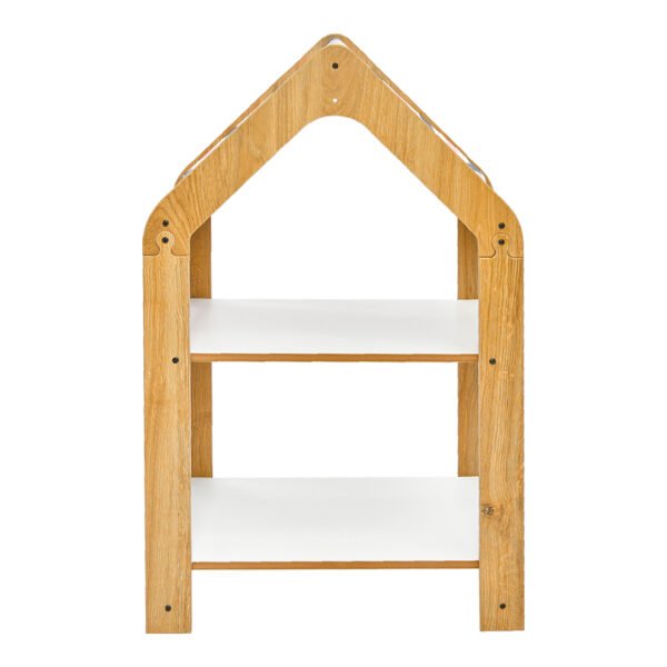 Ραφιέρα Montessori Zoilen House Genius φυσικό-λευκό-μπλε mdf 50x30x80εκ - Image 2