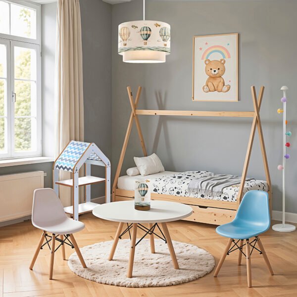 Ραφιέρα Montessori Zoilen House Genius λευκό-μπλε mdf 50x30x80εκ - Image 2