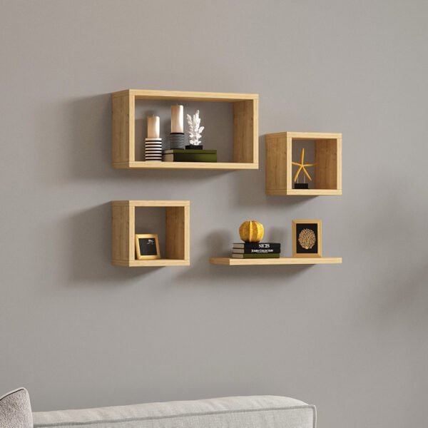 Ραφιέρα Babine House Genius μελαμίνη σε oak απόχρωση 84x15x44εκ - Image 2