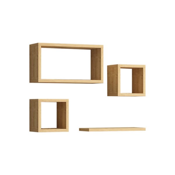Ραφιέρα Babine House Genius μελαμίνη σε oak απόχρωση 84x15x44εκ