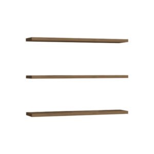 Ραφιέρα τοίχου Edna House Genius μελαμίνη σε καρυδί απόχρωση 60x14.5x1.8εκ