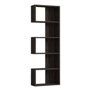 Βιβλιοθήκη Cascade House Genius σε σκούρο καρυδί απόχρωση 51.8x22x150εκ