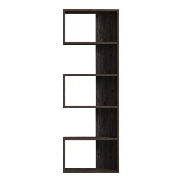 Βιβλιοθήκη Cascade House Genius σε σκούρο καρυδί απόχρωση 51.8x22x150εκ - Image 5
