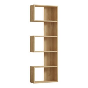 Βιβλιοθήκη Cascade House Genius σε oak απόχρωση 51.8x22x150εκ