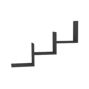 Ραφιέρα τοίχου Mauer House Genius σε ανθρακί απόχρωση 90x19,6x60εκ