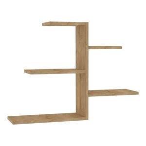 Ραφιέρα τοίχου Callum House Genius σε oak απόχρωση 82.2x19,6x48εκ