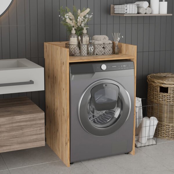 Έπιπλο πλυντηρίου Cuci House Genius σε oak απόχρωση 60x62x99εκ