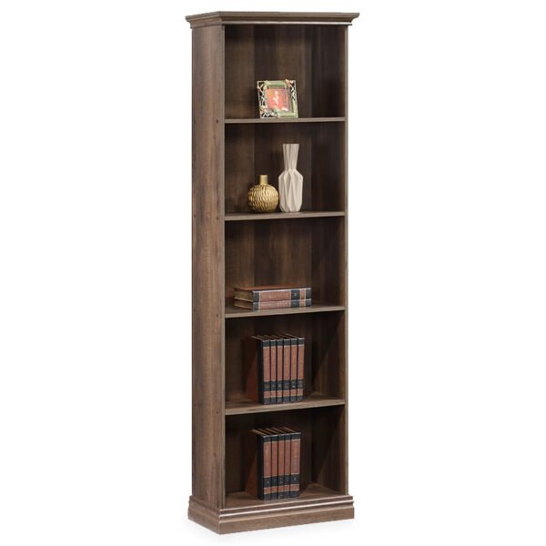 Βιβλιοθήκη Mozart House Genius χρώμα καρυδί 60x34,5x202,5εκ