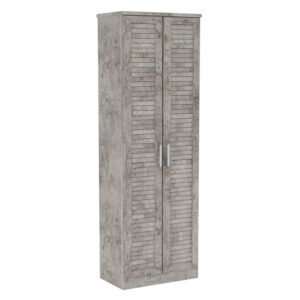 Παπουτσοθήκη-ντουλάπα SANTE House Genius 21 ζευγών σε antique ανθρακί 60x37x183εκ