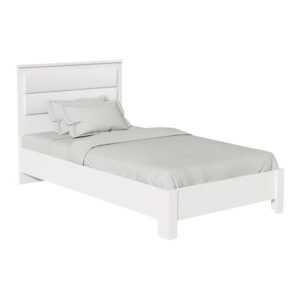 Κρεβάτι OLYMPUS House Genius σε λευκή απόχρωση 100x200εκ