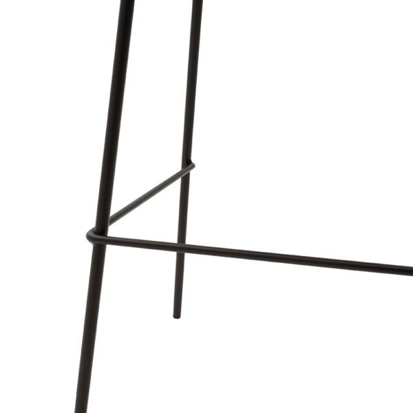 Σκαμπό μπαρ Faith House Genius αντικέ καφέ pu-μαύρο μέταλλο 50x54x104εκ - Image 6