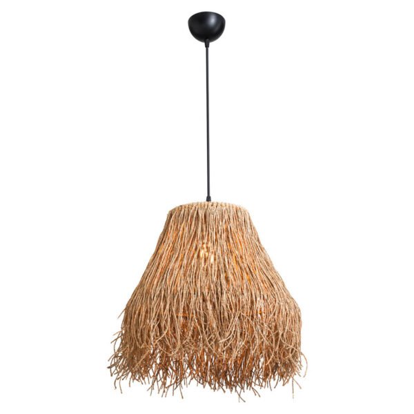 Φωτιστικό οροφής μονόφωτο PWL-1126 House Genius Ε27 καφέ Φ36.5x40εκ - Image 3