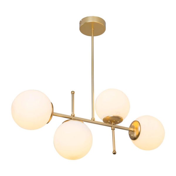 Φωτιστικό οροφής τετράφωτο PWL-1128 House Genius Ε27 χρυσό 70x20x35εκ - Image 3