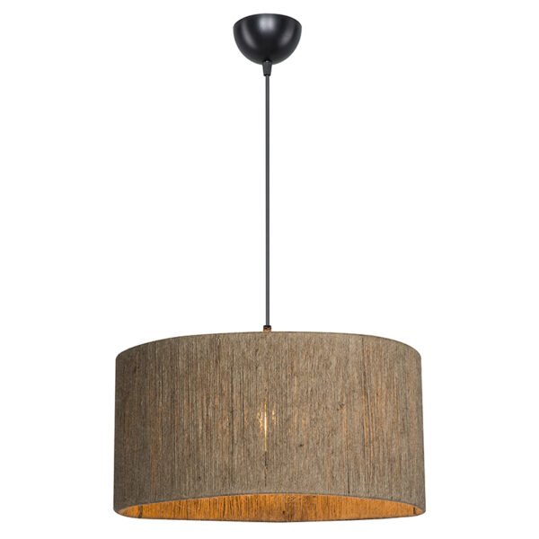 Φωτιστικό οροφής μονόφωτο PWL-1184 House Genius Ε27 καφέ Φ40x20εκ - Image 2