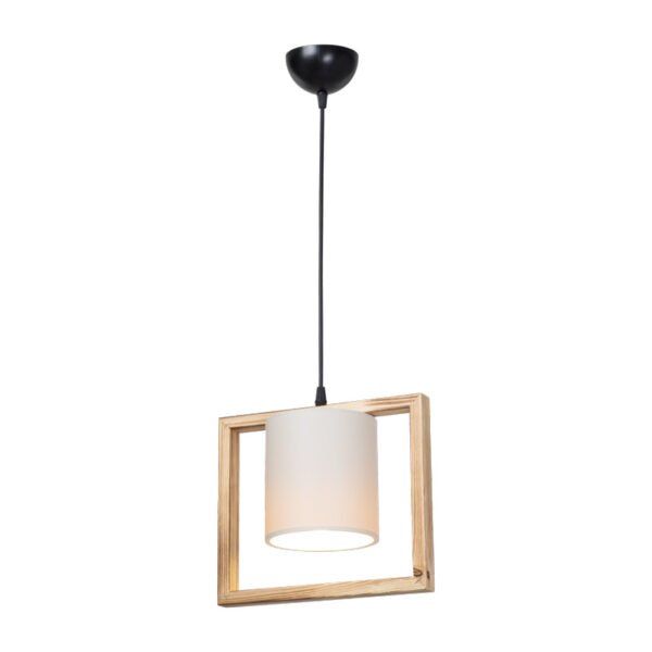 Φωτιστικό οροφής μονόφωτο Sereda House Genius Ε27 σε καφέ-cream απόχρωση 28x14x27εκ - Image 3