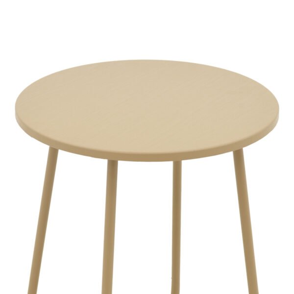 Τραπέζι Bramwell House Genius μέταλλο μπεζ Φ40x50εκ - Image 3