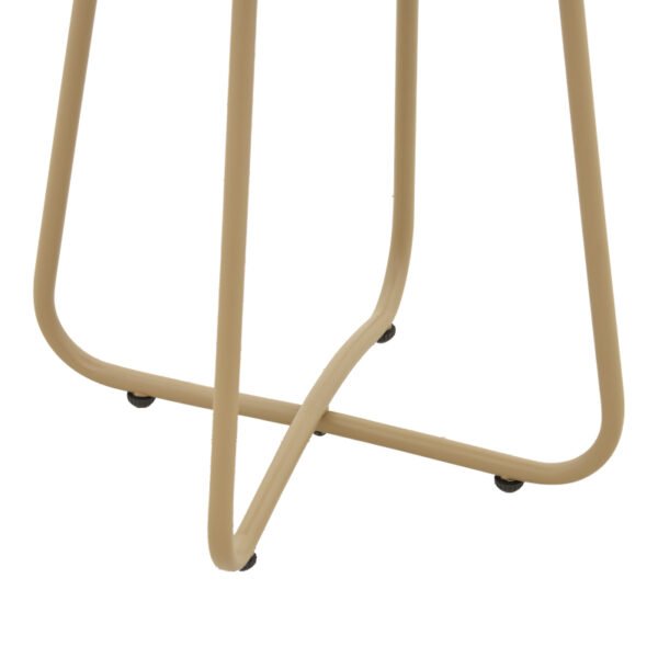 Τραπέζι Bramwell House Genius μέταλλο μπεζ Φ40x50εκ - Image 4