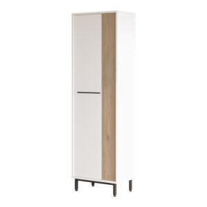 Παπουτσοθήκη Scarpiera 9θέσεων House Genius σε φυσική-λευκή απόχρωση 57.2x35.5x185.6εκ