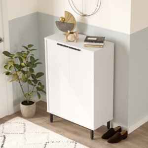 Παπουτσοθήκη Kinga 5ραφιών House Genius σε λευκή απόχρωση 72x35.5x105.6εκ