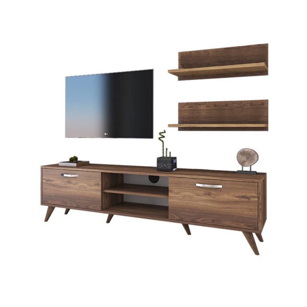 Σύνθετο σαλονιού Jasmine House Genius καρυδί 180x35x48.5εκ