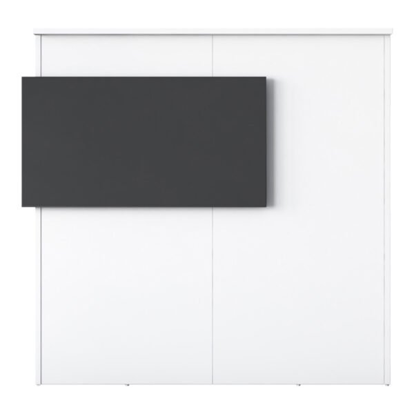 Γραφείο reception Triana House Genius με Led σε λευκή-ανθρακί απόχρωση 110x40x110εκ - Image 6