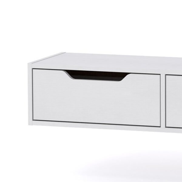 Κονσόλα επιτοίχια Alberto House Genius σε λευκή απόχρωση 100x32.5x22εκ - Image 2