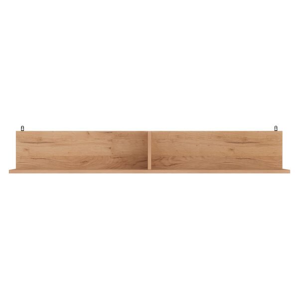 Ραφιέρα τοίχου Drowel House Genius μελαμίνης σε oak απόχρωση 130x21.6x20εκ - Image 3