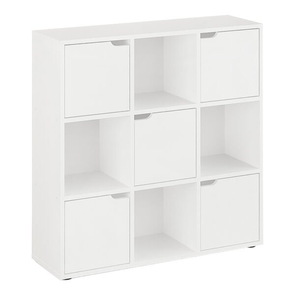 Βιβλιοθήκη Bookel House Genius σε λευκή απόχρωση 88.5x27.5x89.3εκ