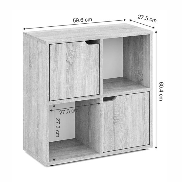 Βιβλιοθήκη Bookel House Genius σε καρυδί απόχρωση 59.6x27.5x60.4εκ - Image 5