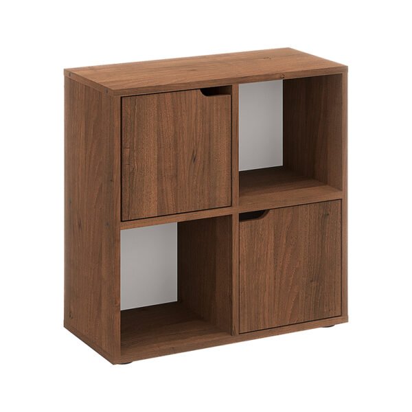Βιβλιοθήκη Bookel House Genius σε καρυδί απόχρωση 59.6x27.5x60.4εκ