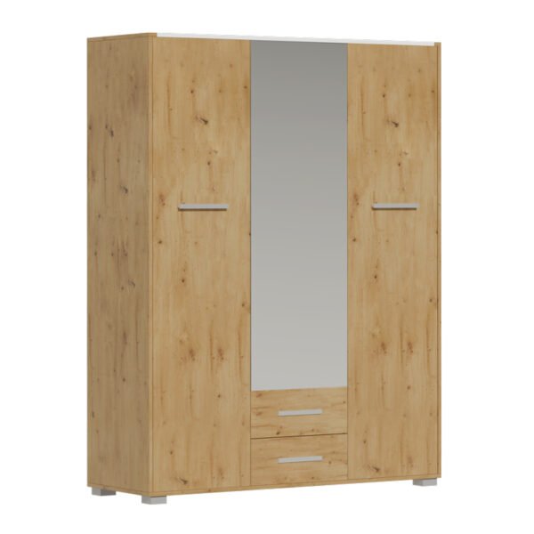 Ντουλάπα Rutenia House Genius μελαμίνη σε oak απόχρωση 155.7x54x203εκ