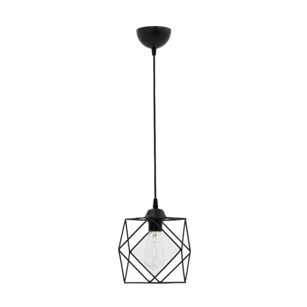 Φωτιστικό οροφής μονόφωτο Alama House Genius E27 μαύρο 20x20x74εκ
