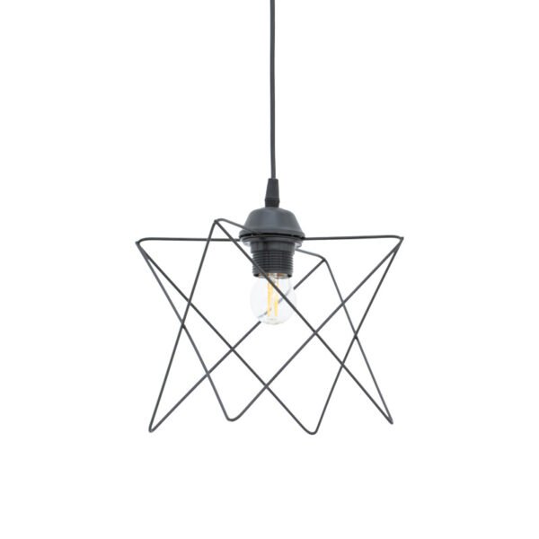 Φωτιστικό οροφής Langit House Genius Ε27 μέταλλο μάυρο 18x18x65εκ