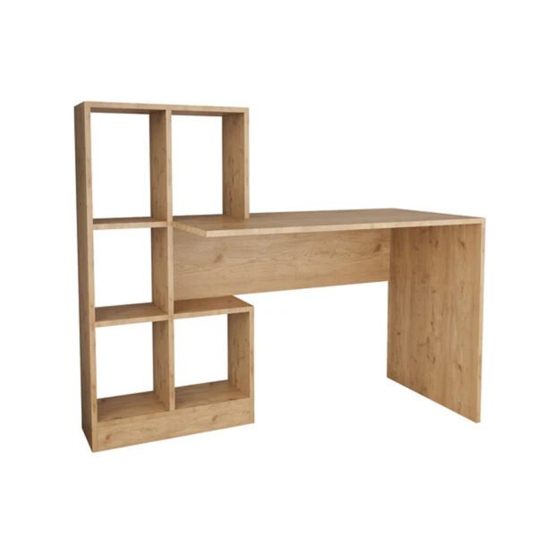 Γραφείο εργασίας με βιβλιοθήκη Dustin House Genius σε oak απόχρωση 118x56x112εκ