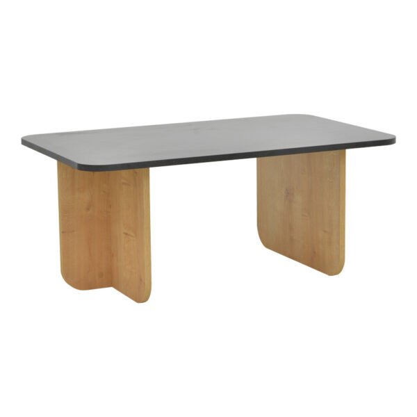 Τραπέζι Beca House Genius σε oak-μαύρο απόχρωση 100x60x42εκ