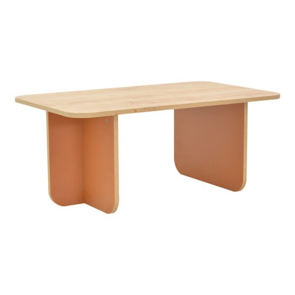 Τραπέζι Bοca House Genius σε oak-κεραμιδί απόχρωση 100x60x42εκ