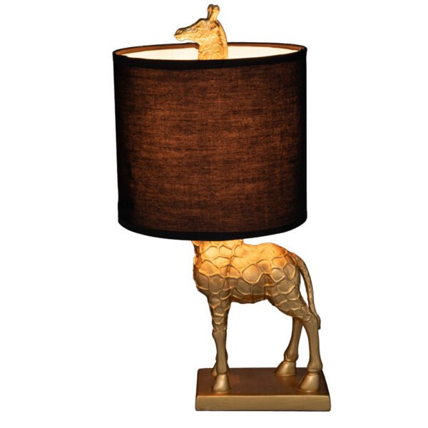 Επιτραπέζιο φωτιστικό Giraffe House Genius Ε27 μαύρο-χρυσό 22.5x20x42εκ