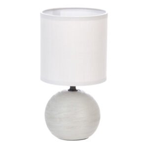 Επιτραπέζιο φωτιστικό PWL-1210 House Genius Ε14 60W κεραμικό γκρι Φ13x25εκ