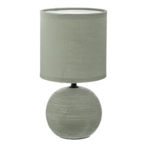 Επιτραπέζιο φωτιστικό PWL-1210 House Genius Ε14 60W κεραμικό χακί Φ13x25εκ