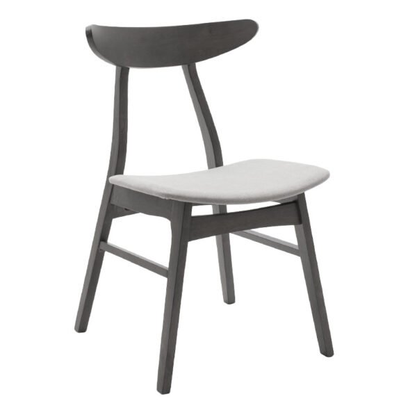 Tραπεζαρία Benson - Orlean House Genius σετ 5τμχ rustic grey - ύφασμα γκρι 80x80x75εκ - Image 5
