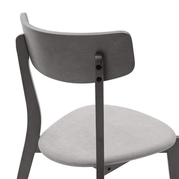 Tραπεζαρία Benson - Toto House Genius σετ 7τμχ rustic grey - ύφασμα γκρι 150x90x75εκ - Image 5