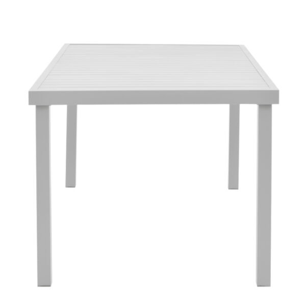 Τραπεζαρία Kliton - Savor σετ 7τεμ House Genius αλουμίνιο σε λευκή απόχρωση 150x80x74εκ - Image 4