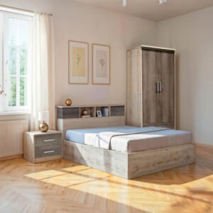 Φοιτητικό πακέτο επίπλων κρεβατοκάμαρας Cloud House Genius σετ 3τεμ