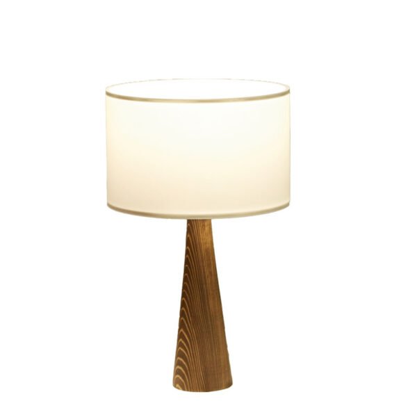 Επιτραπέζιο φωτιστικό Kalito House Genius ivory-καφέ Φ24x45εκ