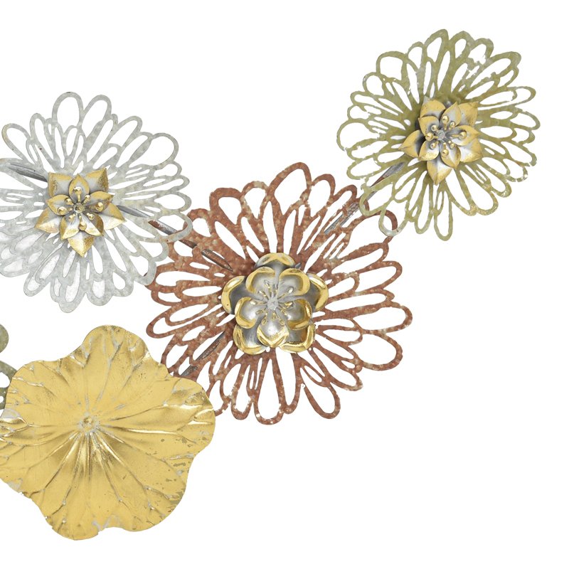 Διακοσμητικό τοίχου Tutsi Inart μέταλλο πολύχρωμο 102.9x5.1x43.2εκ - Image 4