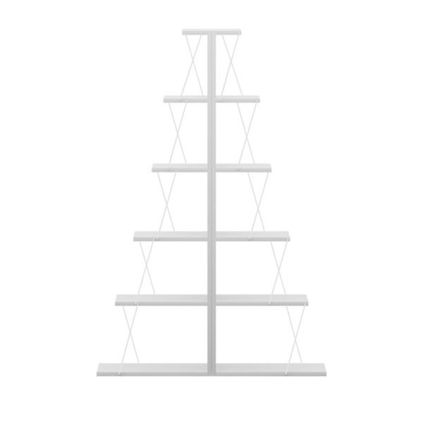 Βιβλιοθήκη mini Tars House Genius λευκό 130x22x146εκ - Image 2